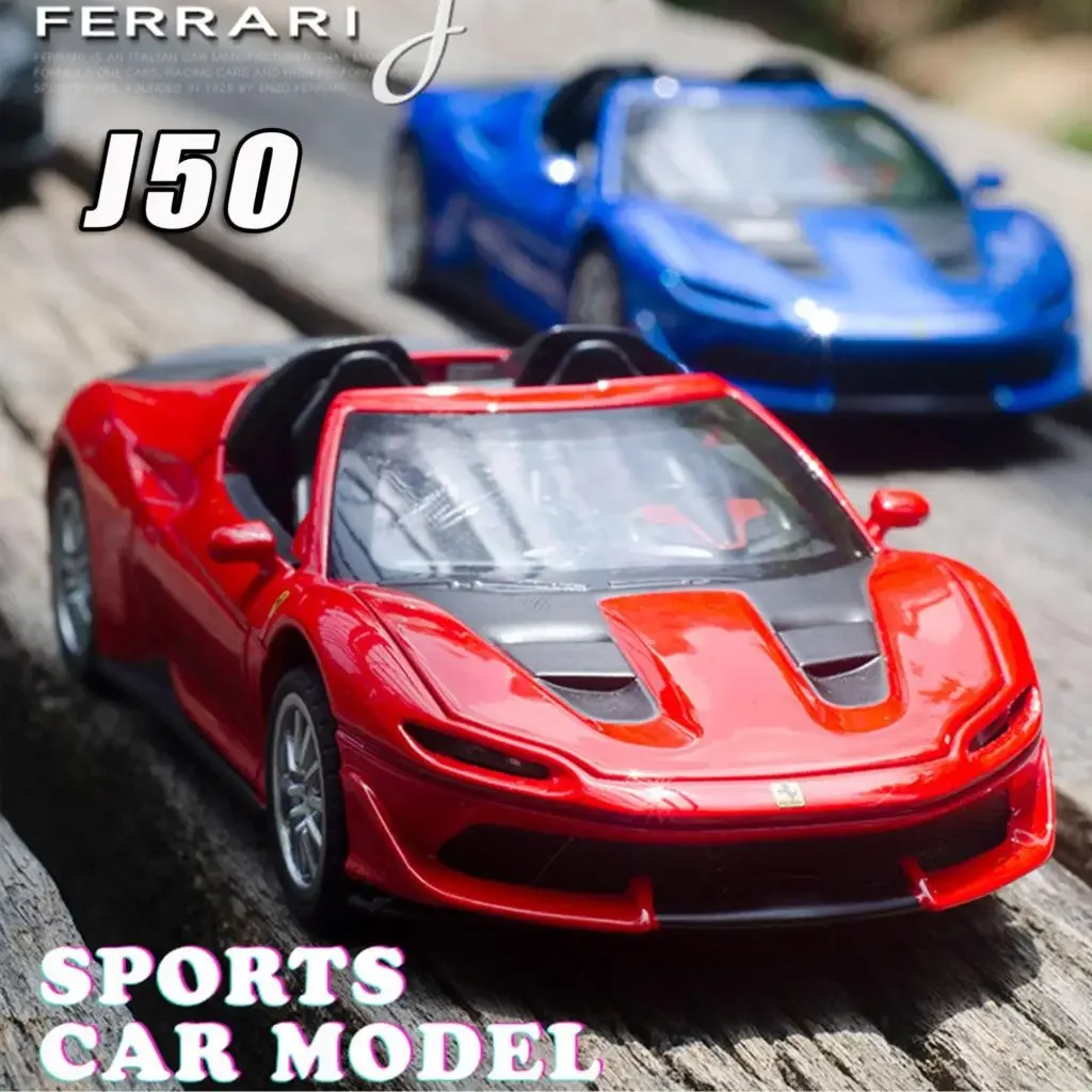 

1:32 Ferrari J50 кабриолет спортивный автомобиль высокая имитация литья под давлением автомобиль из металлического сплава модель автомобиля детские игрушки коллекция подарки A148