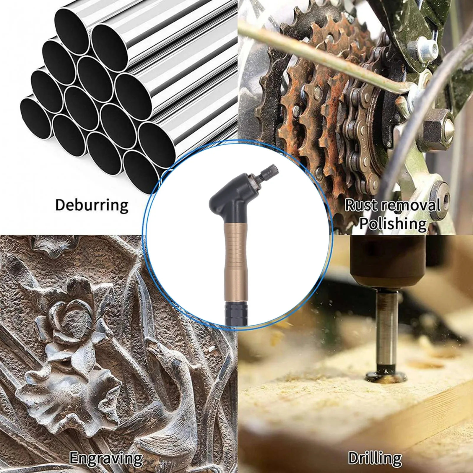 Pneumatyczny szlifierka kredowa z wygodnym uchwytem, 23500 obr./min, zestaw do szlifowania pneumatycznego, wysoka wydajność do gratowania plastiku, kamienia i drewna.