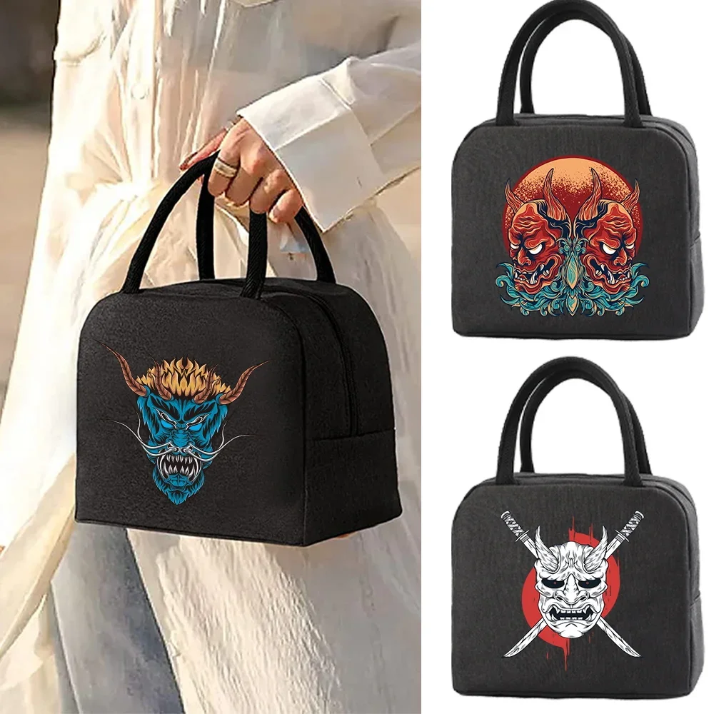 Insulated Lunch Bag Women Kids Cooler Bag Monster Print Thermal Bag Portable Lunch Box for Work Ice Pack Tote Food Picnic Bags