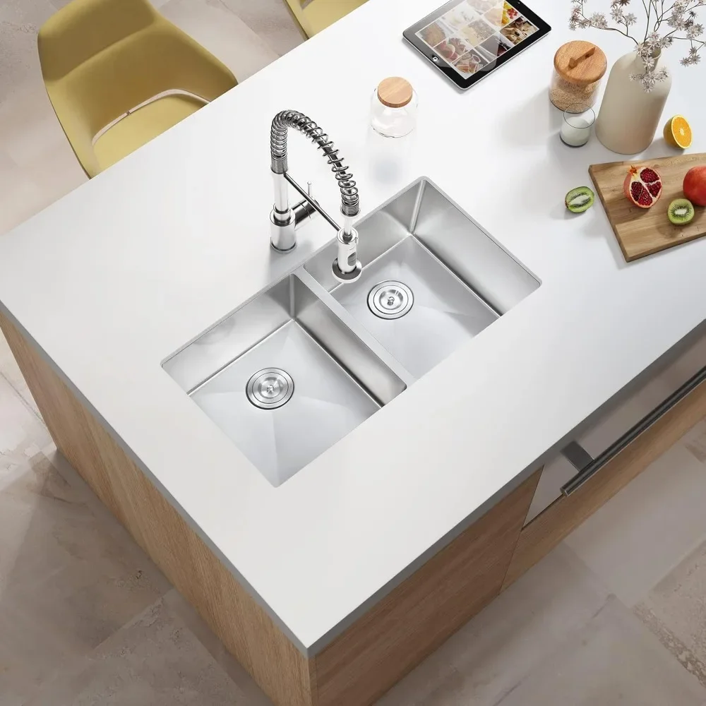 Bowls Undermount Kitchen Sink, Nano Coating Stainless Steel Kitchen Sink Undermount Bowls Sink