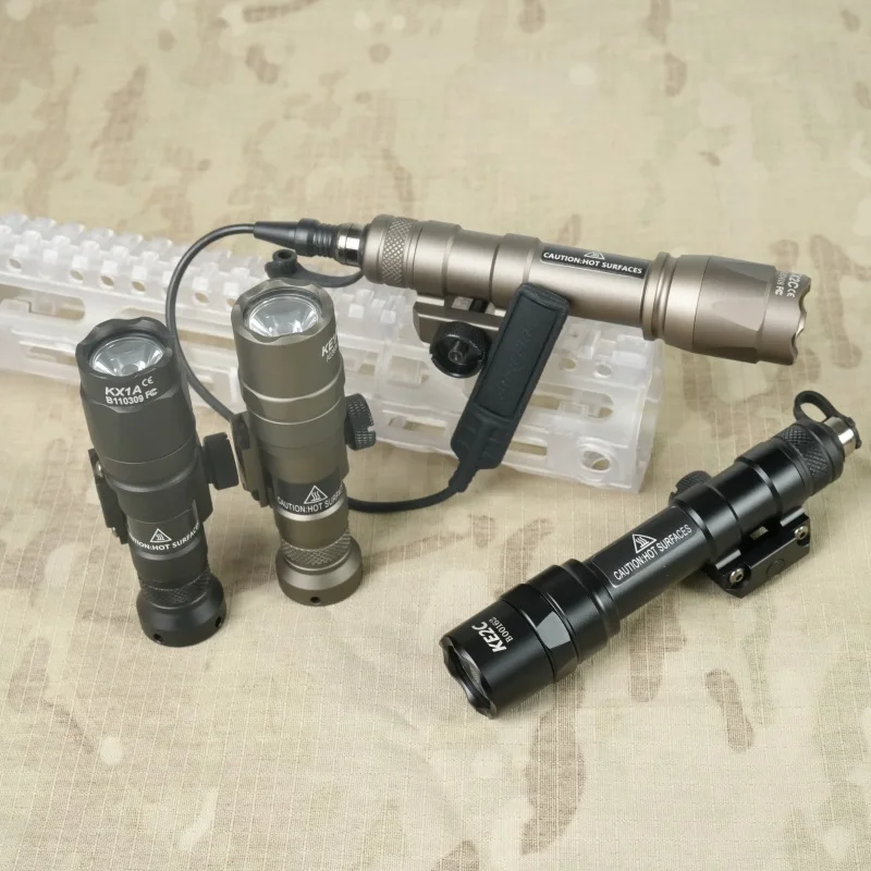 

Тактический M600B M300B Scout Light Rifle M300C M600C Фонарик Светодиодный охотничий прожектор Мгновенный переключатель нажимной площадки для рельса 20 мм