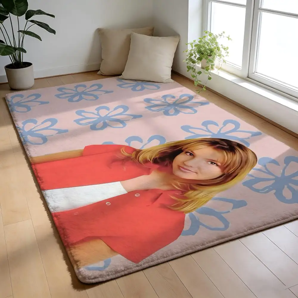 

Floor Mat Soft Flannel Rug Non-Slip Absorbent Mat for Bathroom Bedroom Home Decor B-Britney Spears