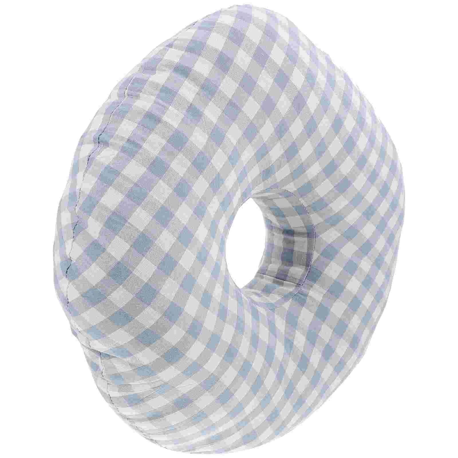 

Single Hole Ear Pillow Protective Comfortable Donut Cotton Stuffed Supple with An Breathable Travel Neck