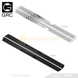 GRC1/8 Stainless Steel Side Pedal Decoration Chequered Plates Metal Protection Sheets for H8H Defender upgrade option #G190JS/JD