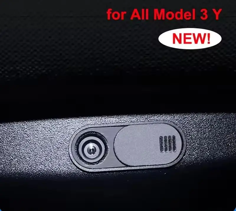 For Tesla Model 3 Y Highland Juniper 2017-2025 Camera Cover Car Monitor Webcam Slide Switch Blocker for Tablet PC Laptop IPad
