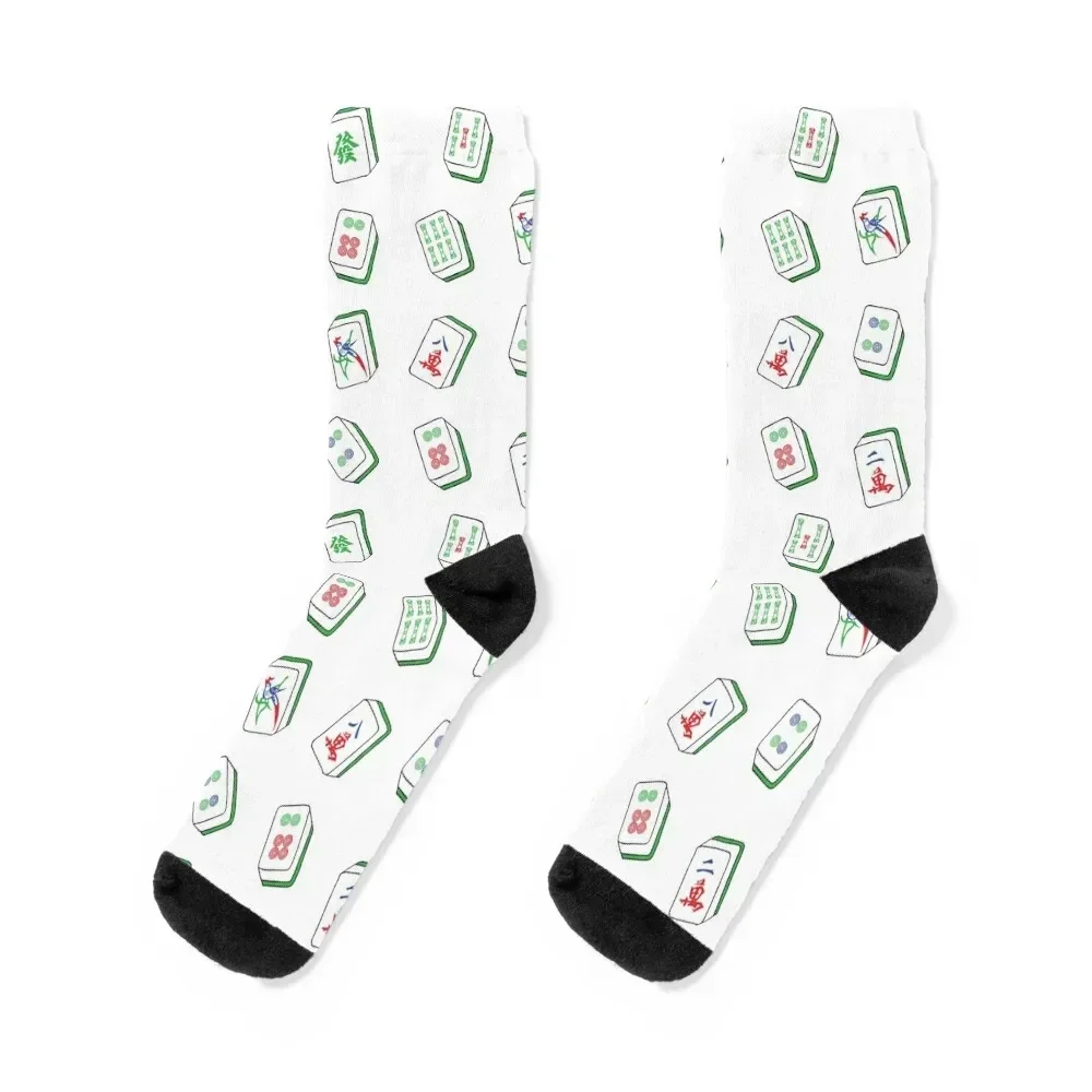 Mahjong Tiles Socks Thermal man winter winter thermal soccer anti-slip Socks Female Men's