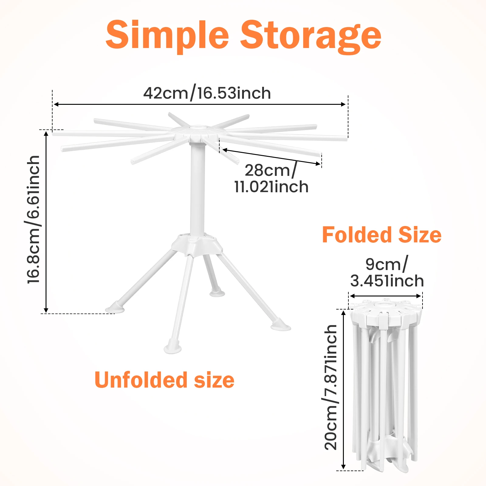 Collapsible Pasta Drying Rack Kitchen Folding Homemade Fresh Spaghetti Stand Dryer Noodle Hanger Cooking Tools Easy Storage