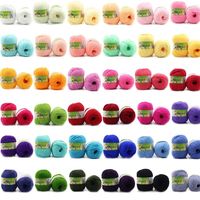 100g Multi-Color Cotton Yarn for Knitting Crochet DIY Baby Wall Art Tricot Silk Yarn De Costura 80 Colors