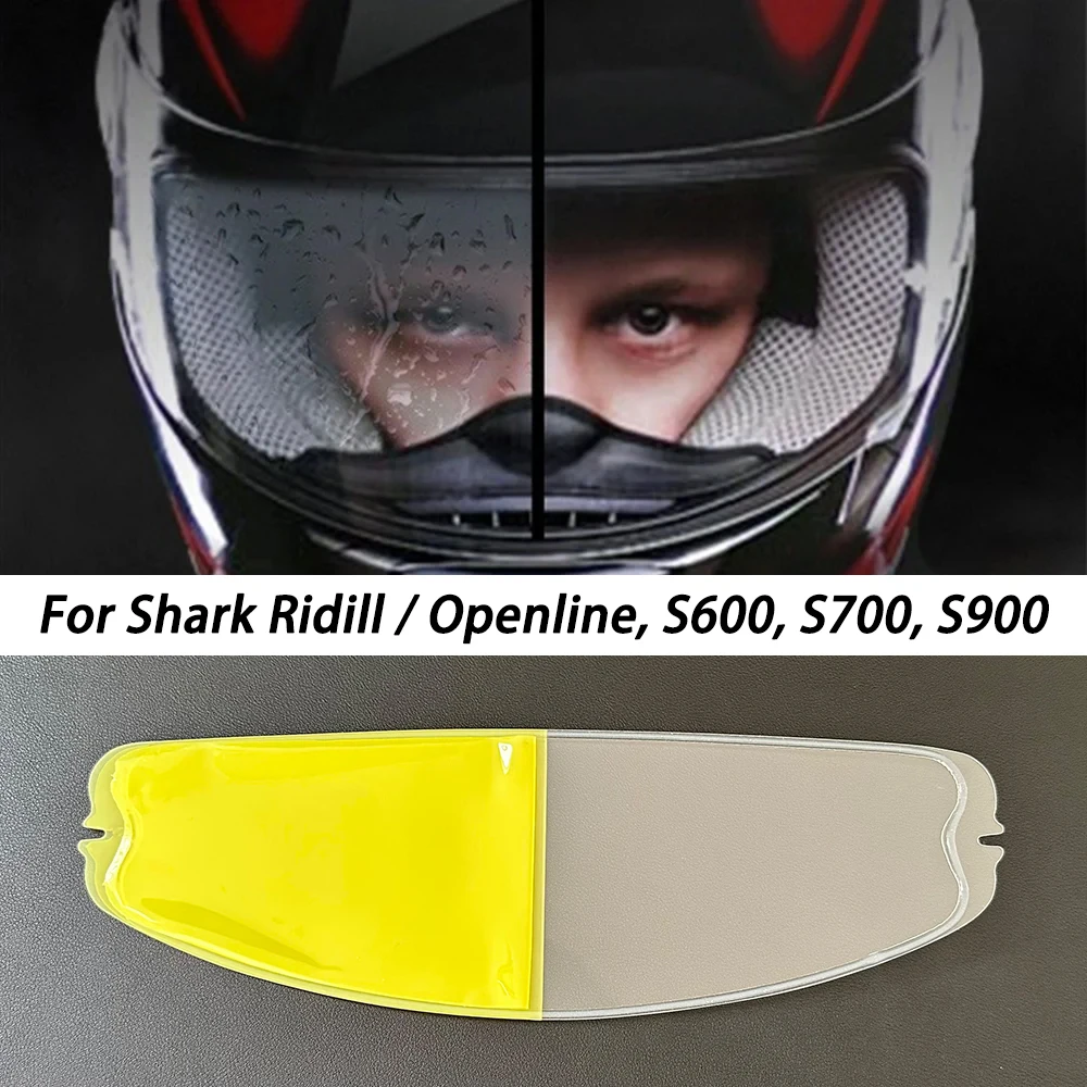 

Motorcycle Helmet Visor Anti Fog Film For Shark Ridill Openline S600 S700 S900 Visor Clear Anti-Fog
