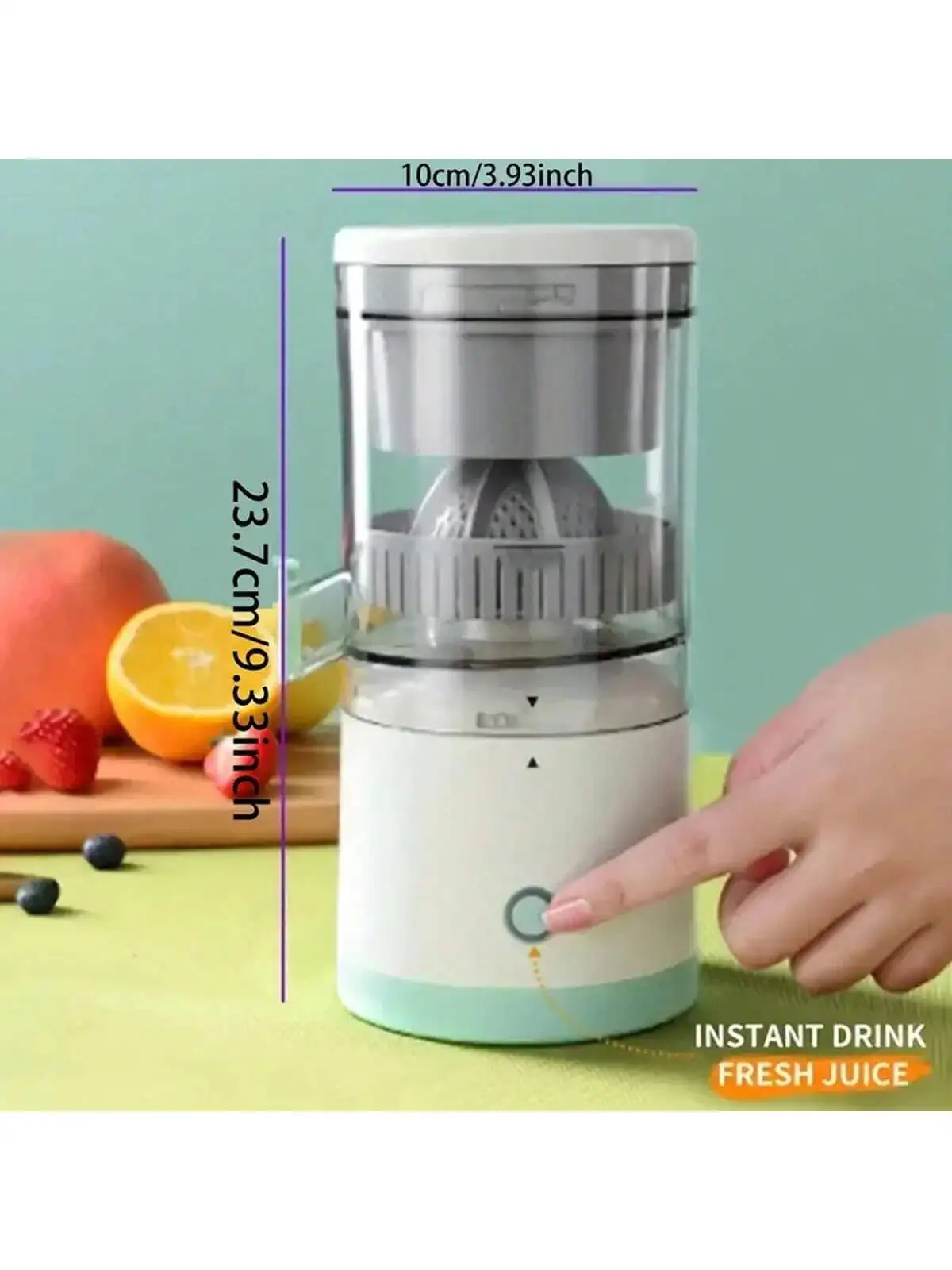 

1pc Quick-Serve Portable Juicer - Automatic Orange Juice Maker With Pulp Separation, USB Rechargeable Travel Cup - Hassle-Free,