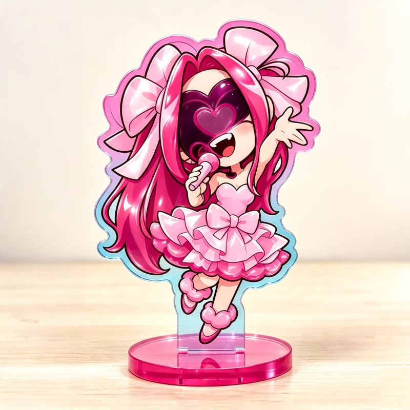 Stage Mizi & Sua Mini Acrylic Standee - Cute Q Version Character Figure Ornament Gift for Anime Fans Collectors