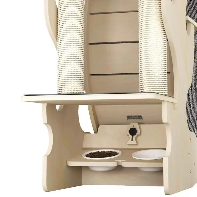High-quality Luxury Classic Cartoon Modern Wood Multifunctional Cat Treadmill Running Wheel Large Exercise Interactive Cat Toy