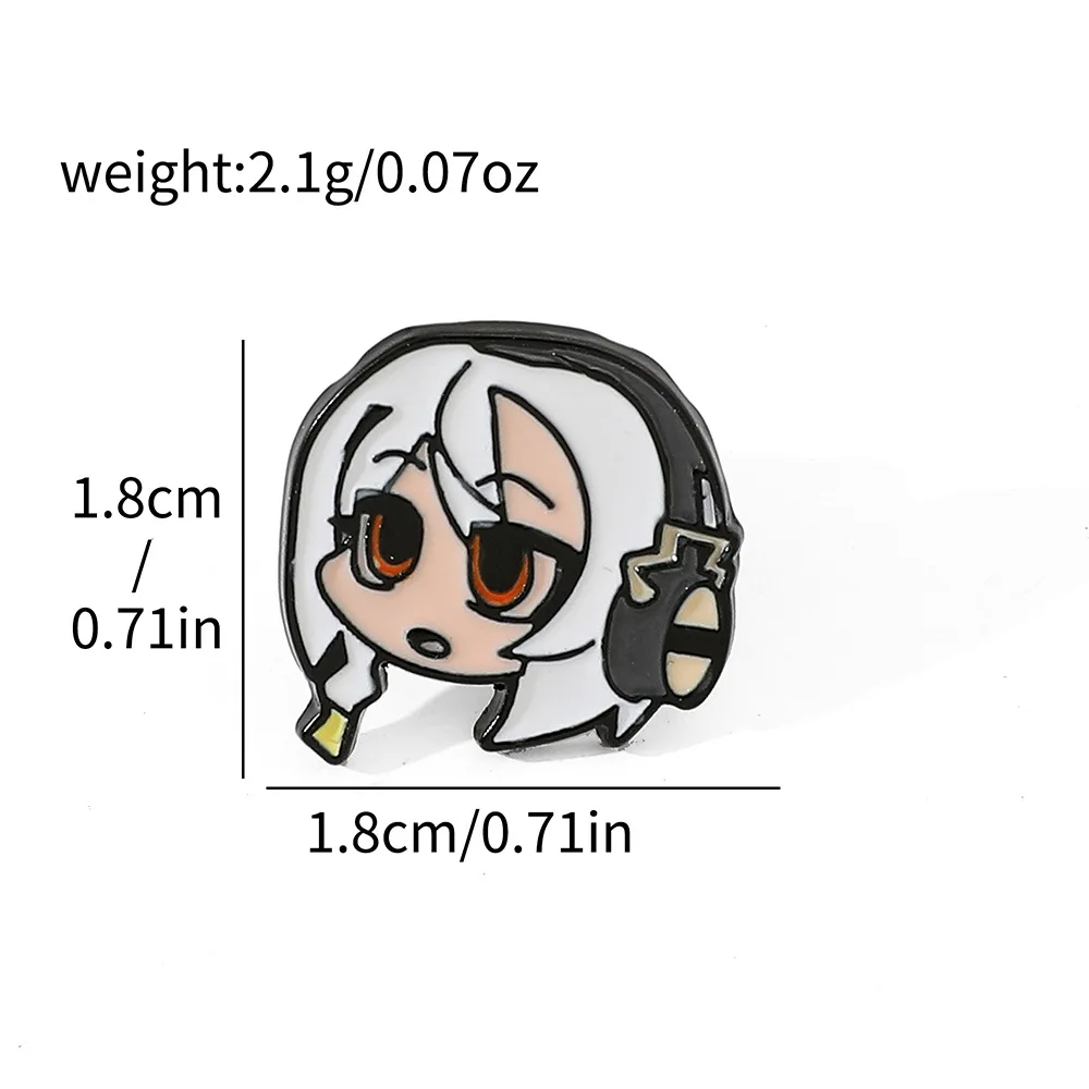 Zenless Zone Zero 0 Peripheral Products Cute Cartoon Q-version Character Badge Nicole Demara Wise Anby Demara Von Lycaon Brooch