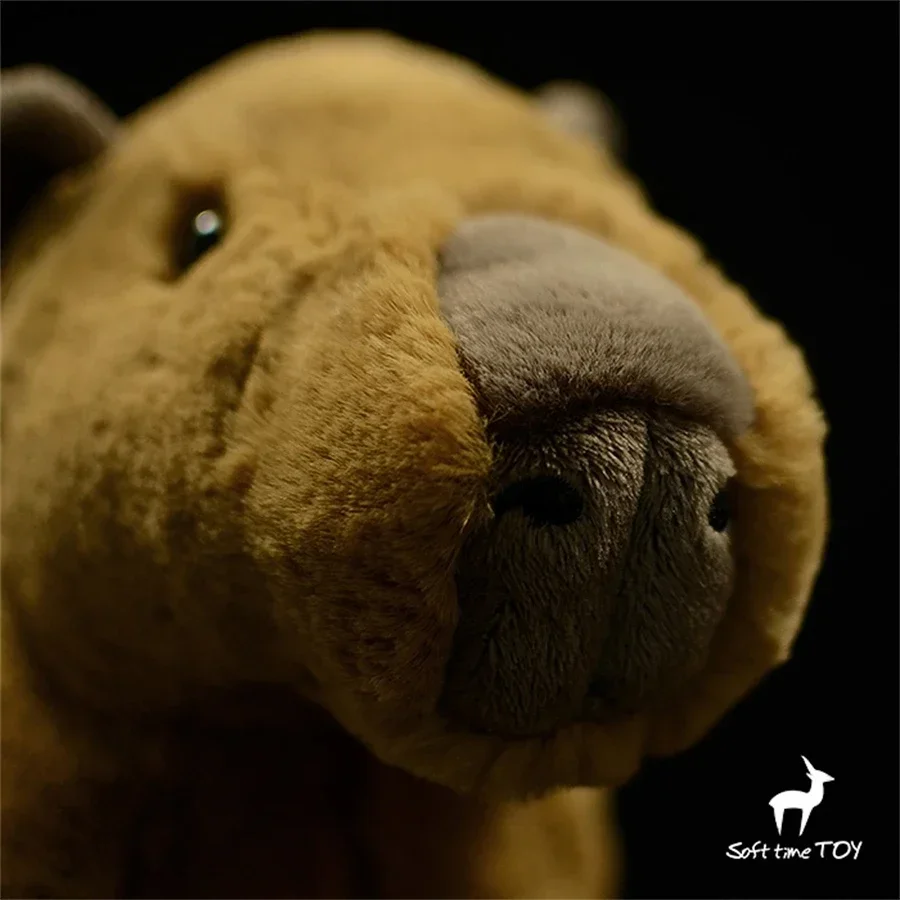 Capybara Plush Toy Realistic Water Hog Plushie Lifelike Capybara Stuffed Animal Capybara Simulation Doll Gift