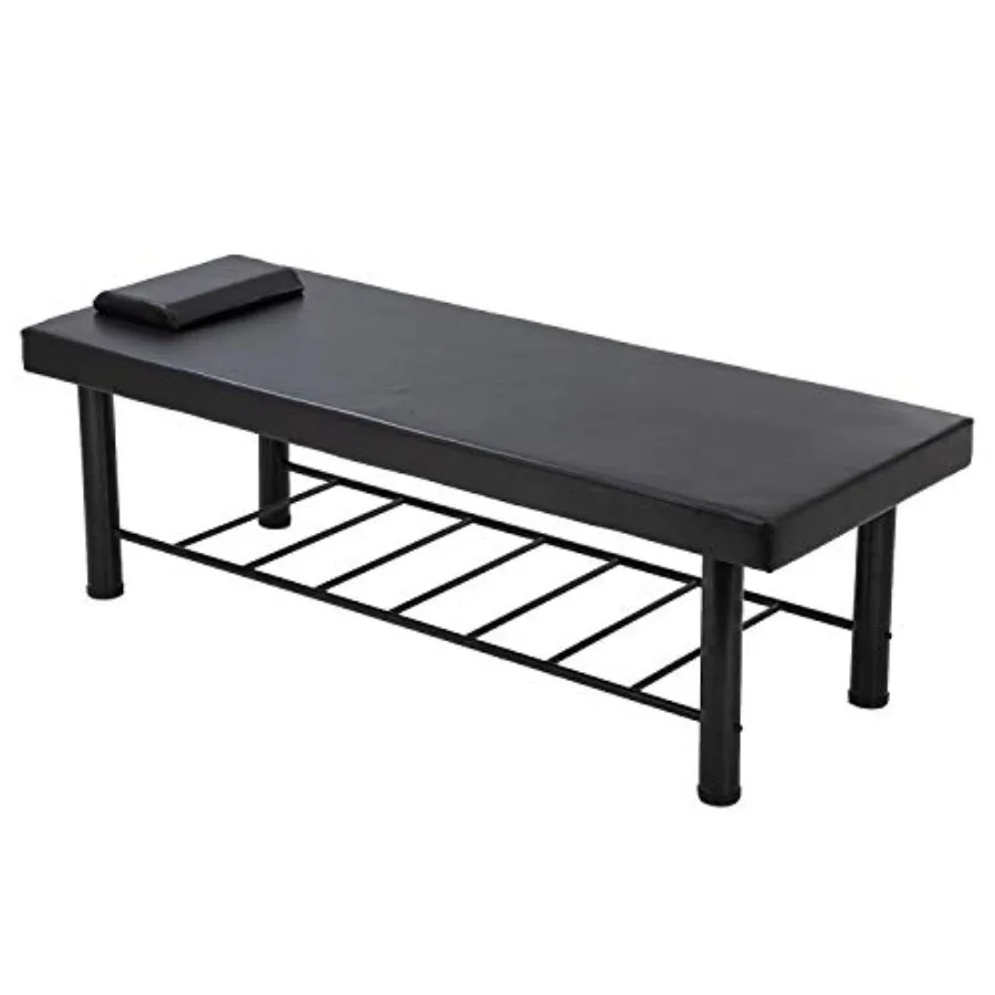 

Massage Table Stationary Massage Bed 75" Long*30" Wide Spa Bed Heavy Duty Stationary Physical Therapy Bed with 4 inch-Thick Mem
