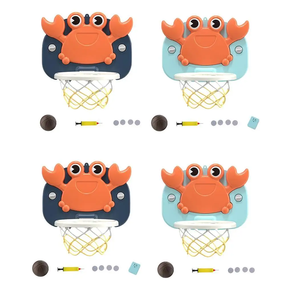 Suction Cup Basketball Hoop with Inflatable Pump Accessories Over The Sports Gym Game Activities Toy Set for Kids