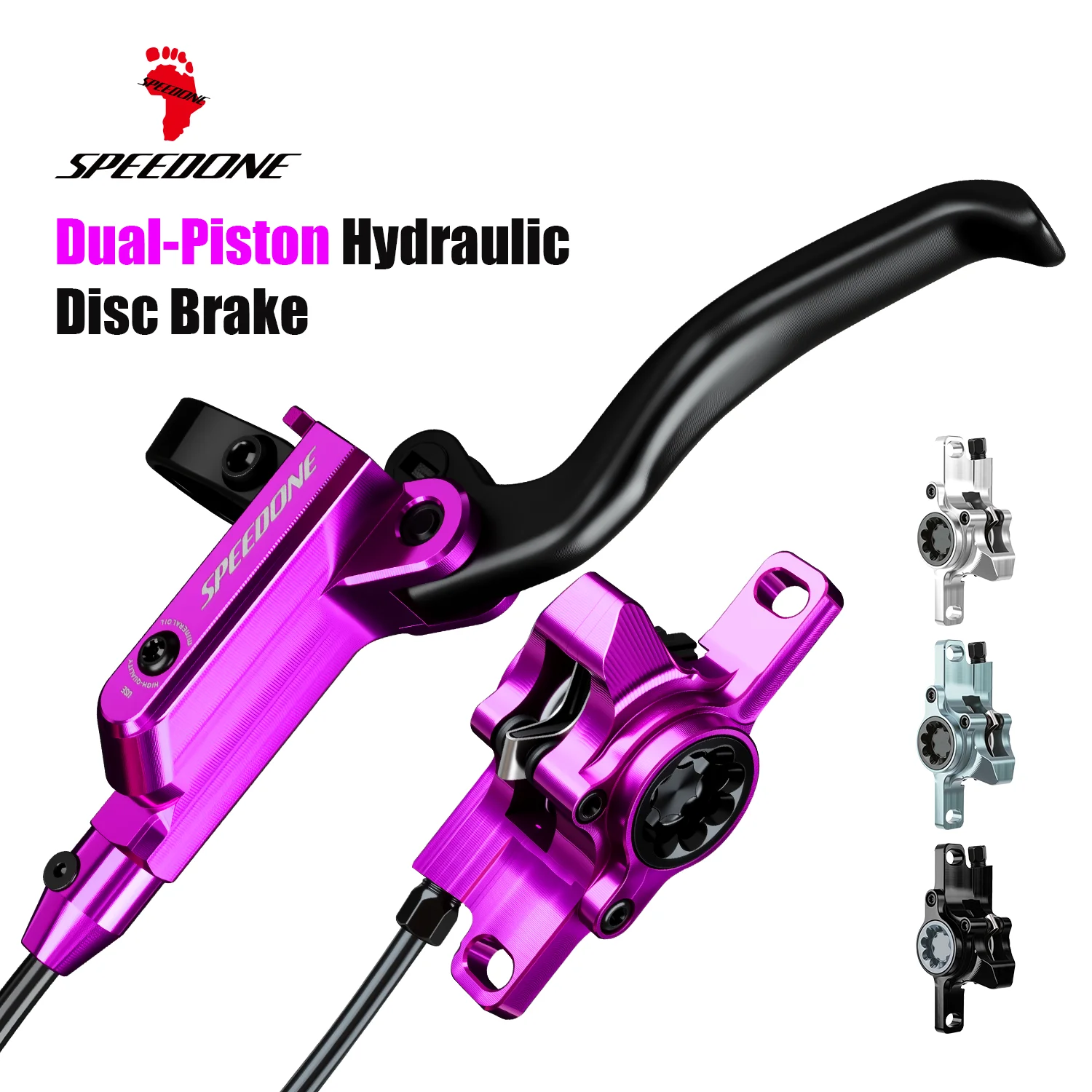 SPEEDONE Dual-Piston Hydraulic Disc Brake Mountain Bike Ceramic