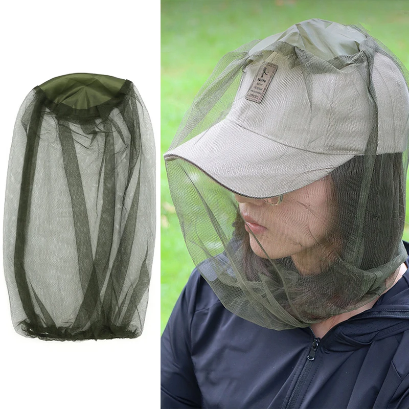 야외 낚시 모자 모기 방충 정원 양봉 모자 캠핑 벌레 방지 메쉬 헤드 네트 얼굴 보호 모자 낚시 모자 네트