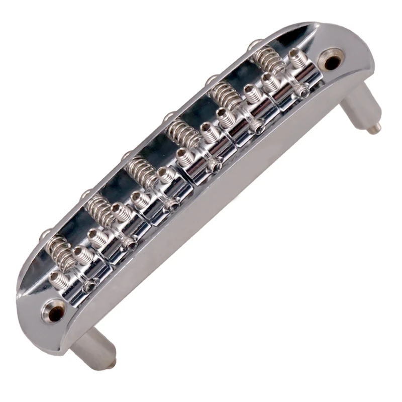 Guitar Saddle Bridge With Adjustable Barrel Saddles Zinc Alloy For Mustang Jaguar Jazzmaster Guitar Accessories