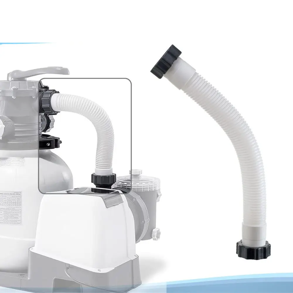Swimming Pool Filter Pump Hose 1.5 Inch PE Material 40CM Replacement Pipe For For Intex Durable Water Circulation Connector