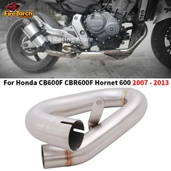 Slip On For Honda CB600F Hornet 600 CB CBR600F 2007 - 2013 Motorcycle Exhaust Escape Moto Mid Link Pipe Connect Original Muffler