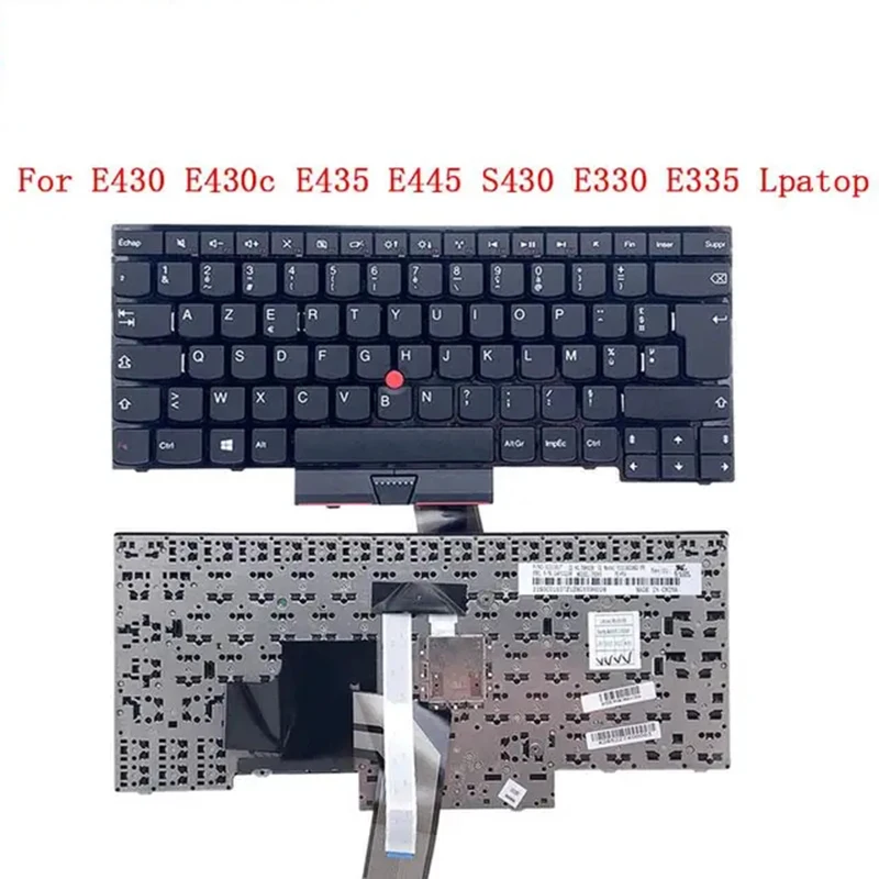 AZERTY FR Французская клавиатура для Lenovo Thinkpad E430 E435 E445 S430 E330 E335 с точечным ноутбуком для ноутбука