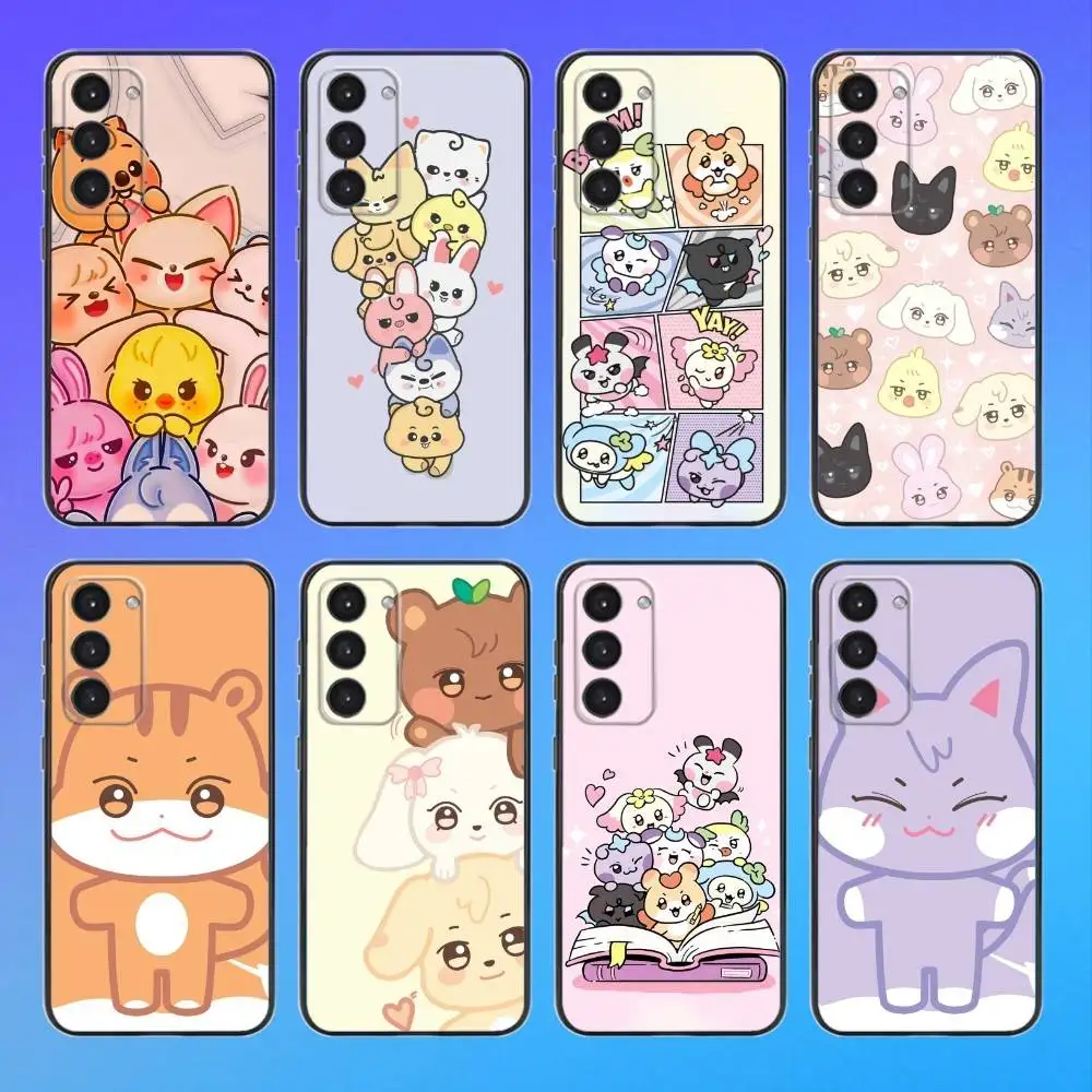 

Cute A-ANITEEZ Phone Case For Samsung A73,A72,A71,A70,A53,A52,A51 Black Soft Case