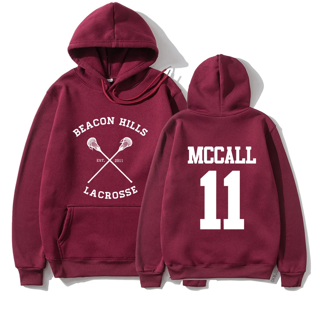 Teen Wolf Hoodie Beacon Hills Stilinski 11 Lahey McCall Pullover Tv Show Hooded Sweatshirt Hooded Hip Hop Hoodies Streetwear Top