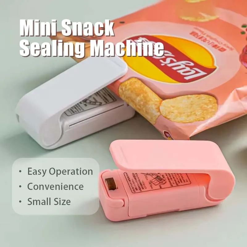 Vacuum Sealer Mini Snacks Sealing Household Heat Plastic Sealing Machine Handheld Food Preservation Portable Kitchen Gadget Safe