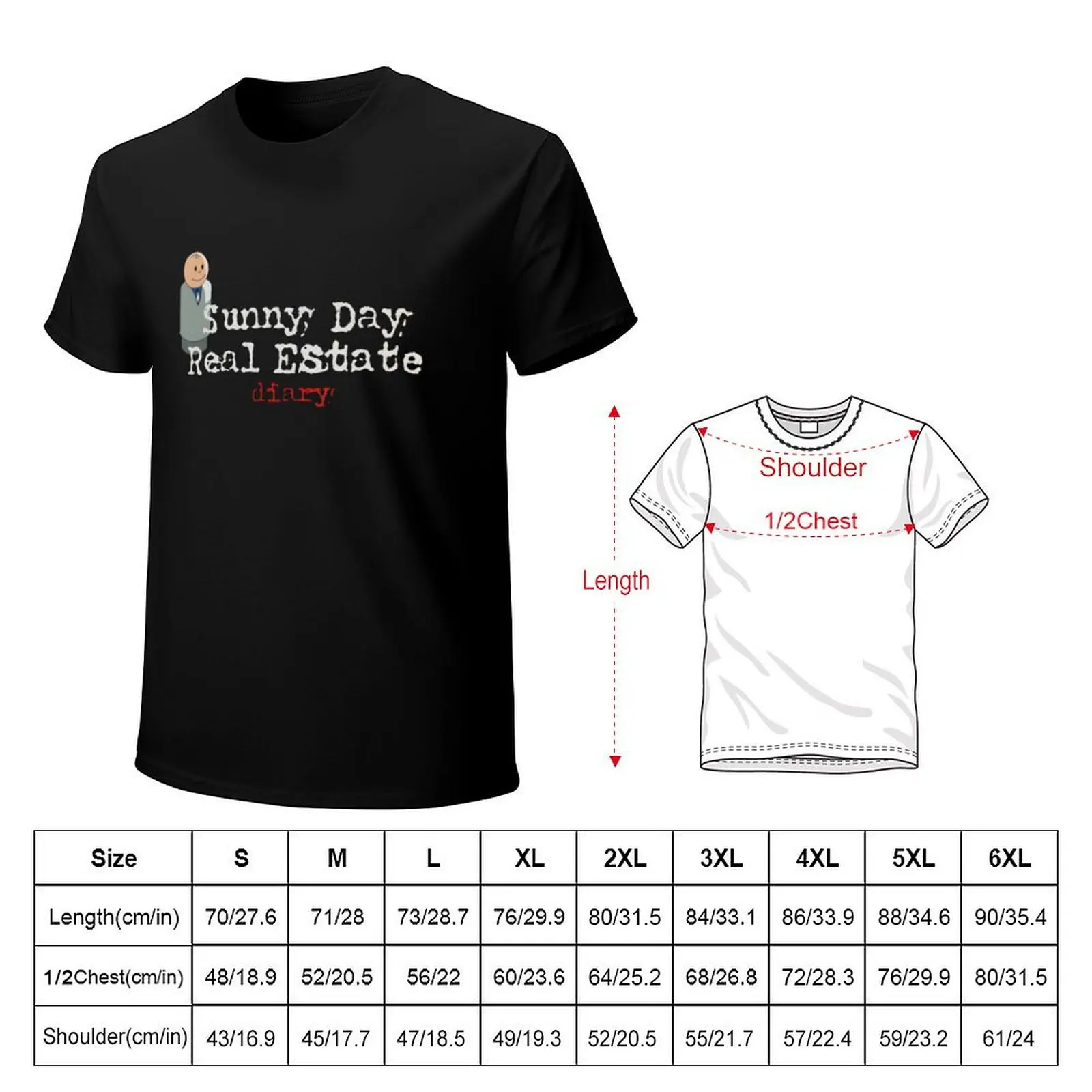 Sunny Day Real Estate Diary w Little People T-Shirt Work Outdoor T-Shirt for Men