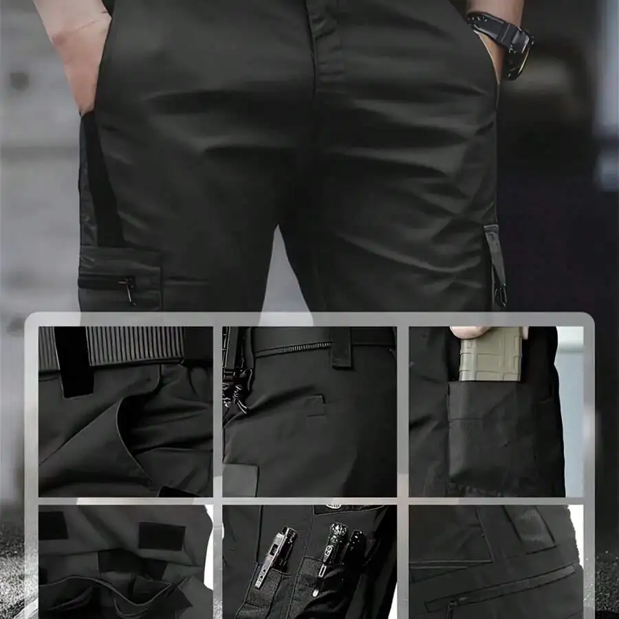

Mens Tactical Cargo Shorts Multi-Pocket Quick-Dry Breathable Straight Lightweight Outdoor Hiking Camping Climbing Shorts