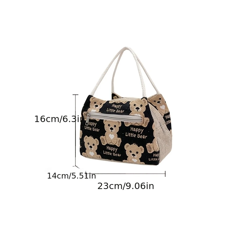 Women's Small Handbag, Available in Multiple Colors, Zipper Closure, High-Quality Hardware, Cute Pattern Mommy Bag view 3