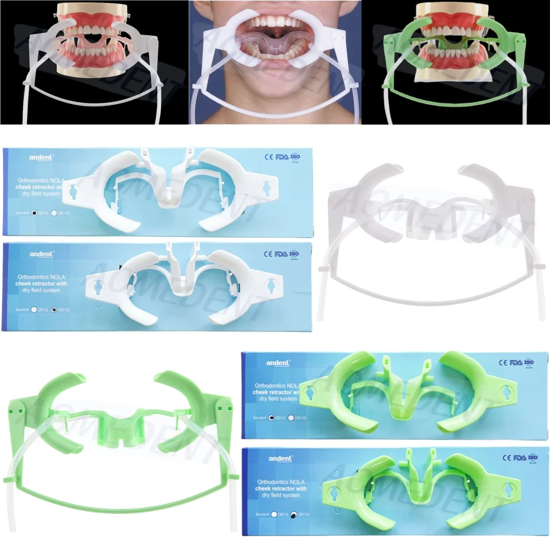 

1Box Dental Orthodontic Nola Cheek Retractor Dry Field System Lip Mouth Opener Tongue Guard Saliva Expand Large/Small