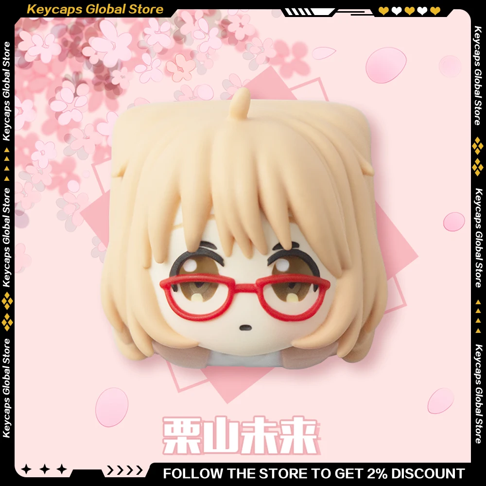 Kyoukai No Kanata Keycap Resin Personalized Anime Peripherals Creative ESC Key Artisan Keycap for Mechanical Keyboard Gifts