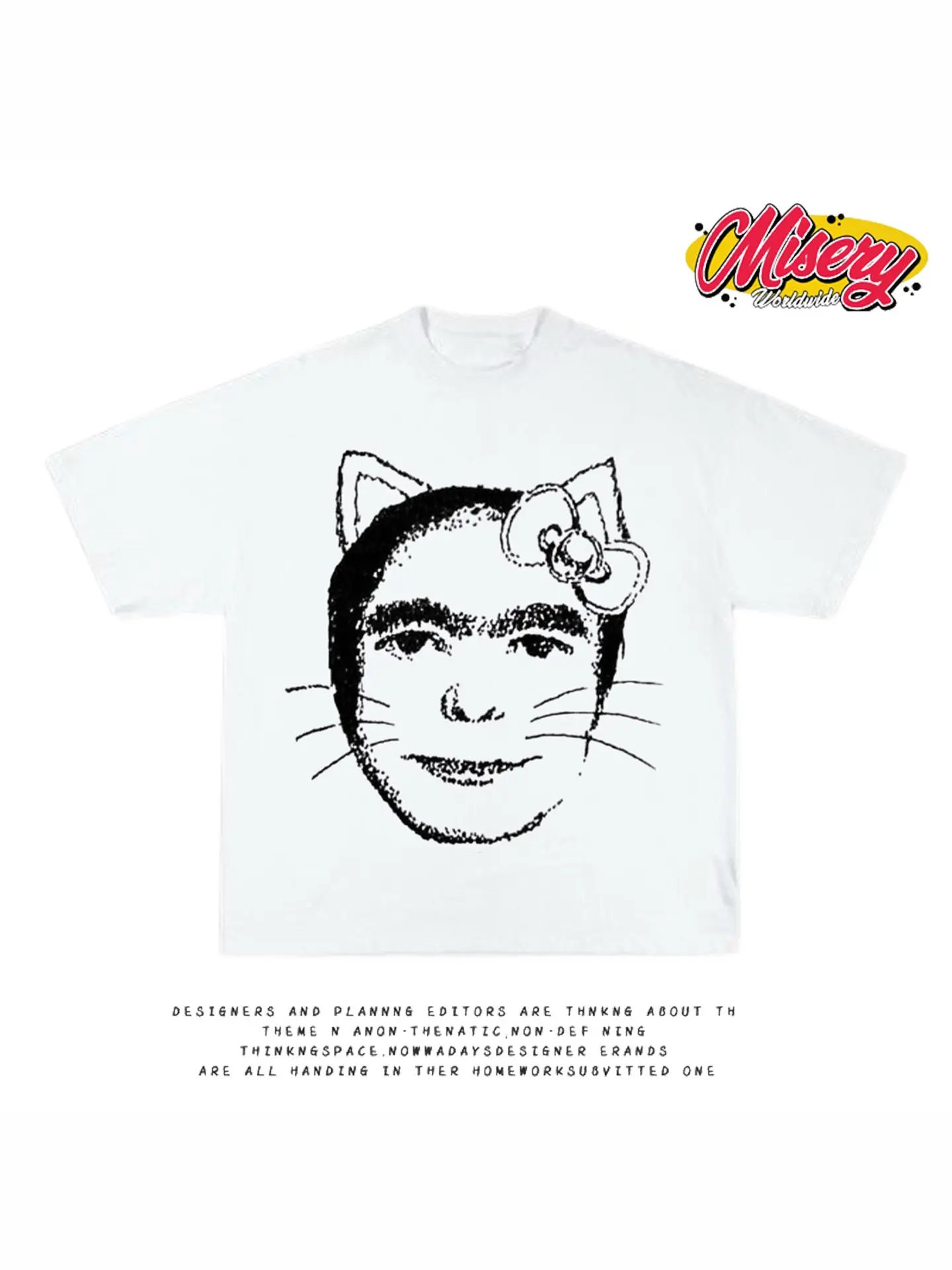 

Floral Print T-Shirt Soft Breathable Casual Comfortable Unisex Crew Neck For Couples Funny Printed Tee Anime Style Streetwear