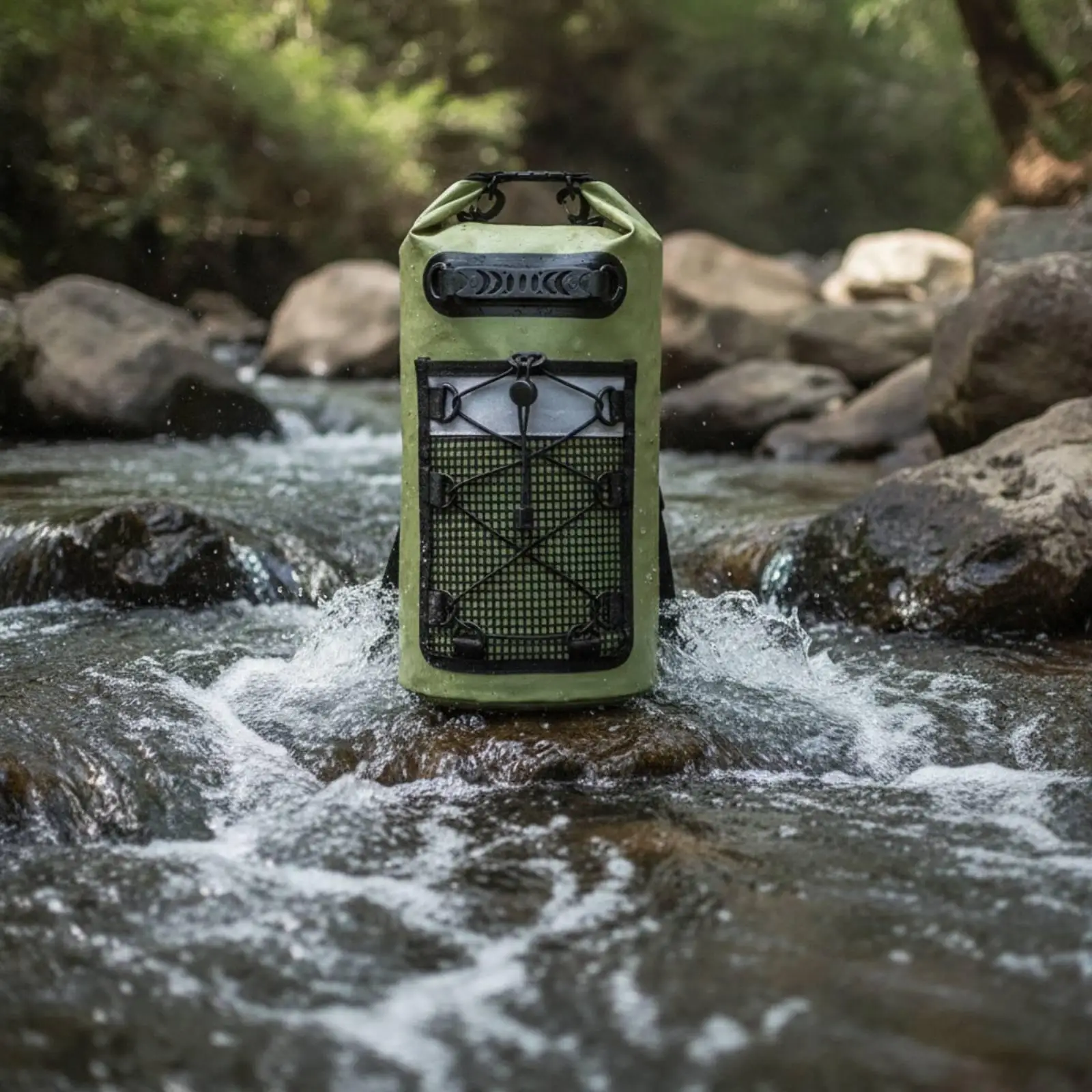 Roll-down Closure Dry Bag Backpack Adjustable Waterproof Dry Bag Backpack for