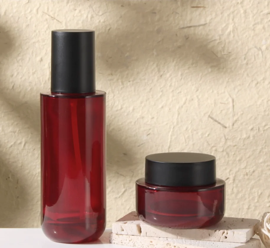 30 ml-120 ml witte glazen fles zwarte pomp serum/lotion/emulsie/foundation/essentie toilet toner water huidverzorging cosmetische verpakking