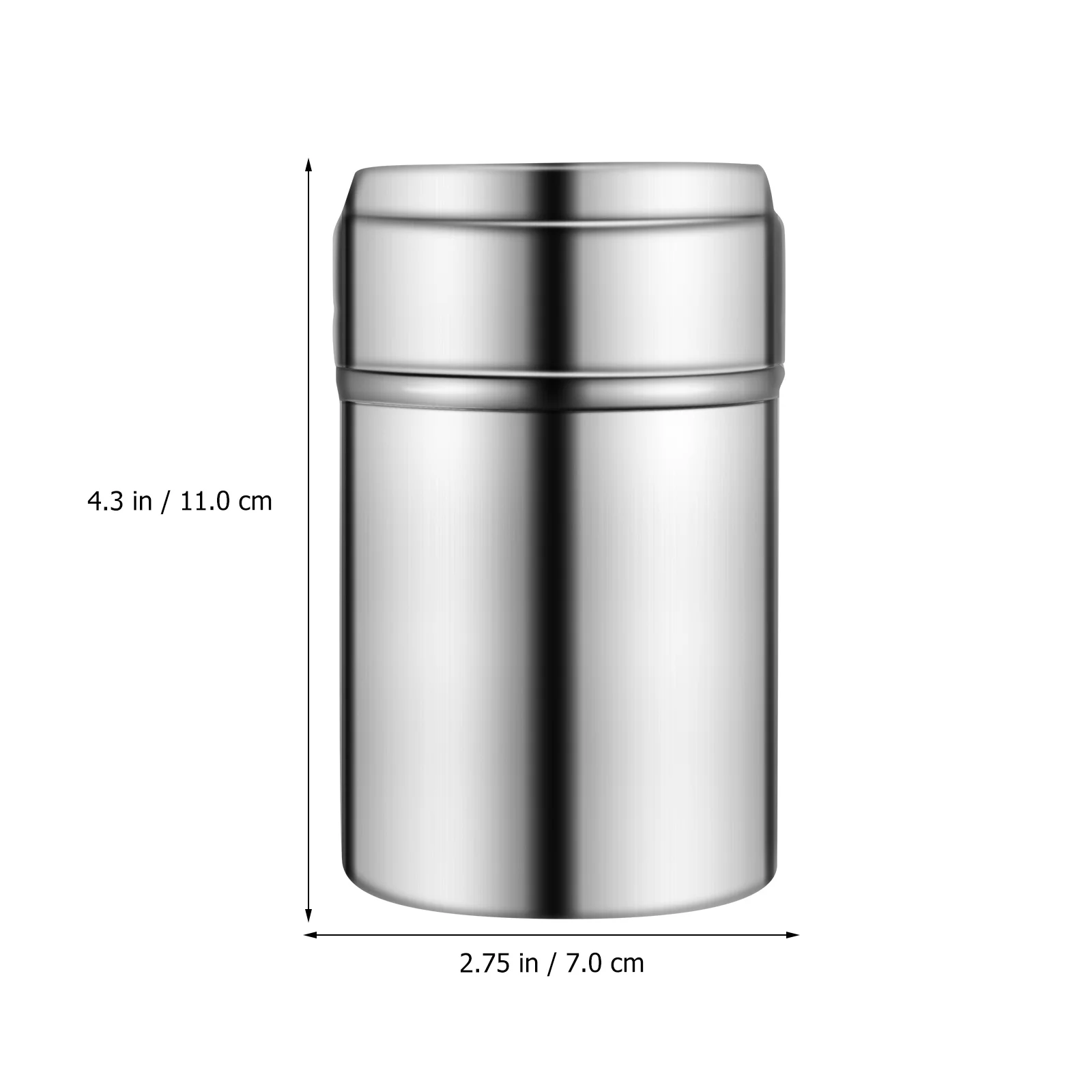 

1pcs Stainless Steel Seasoning Bottle Large Size Empty Container for Kitchen BBQ Salt Pepper Spice Shaker Easy to Fill Clean