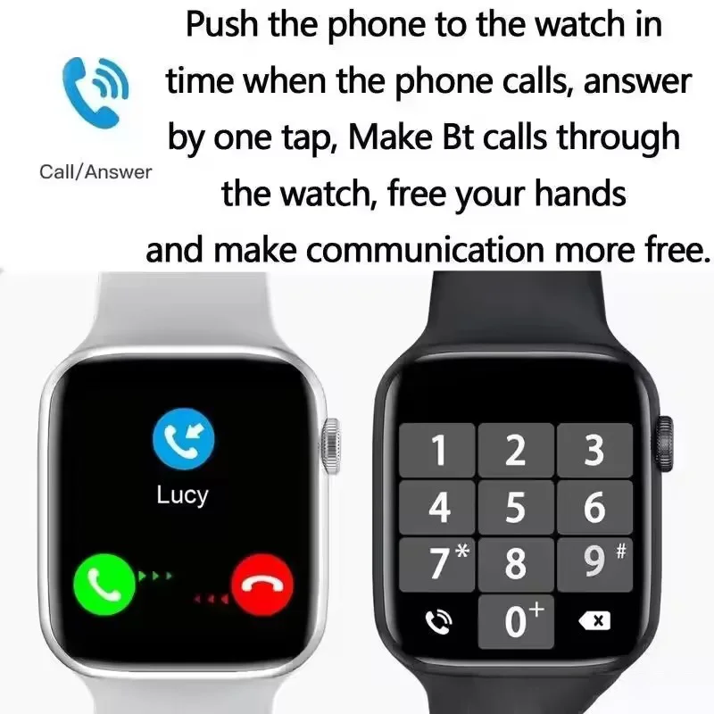 S8 ساعة ذكية ساعة ذكية X7 الرجال الاتصال الهاتفي ساعة ذكية المقتفي الصحة الرياضة المقتفي أندرويد IOS رجل إمرأة ساعة X8