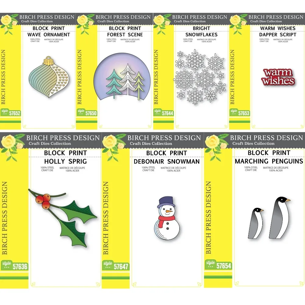 المشهد كتلة طباعة الشتاء كوز الصنوبر 2025 جديد قطع معدنية يموت DIY بها بنفسك سكرابوكينغ الحرف صانع ألبوم صور قالب اليدوية