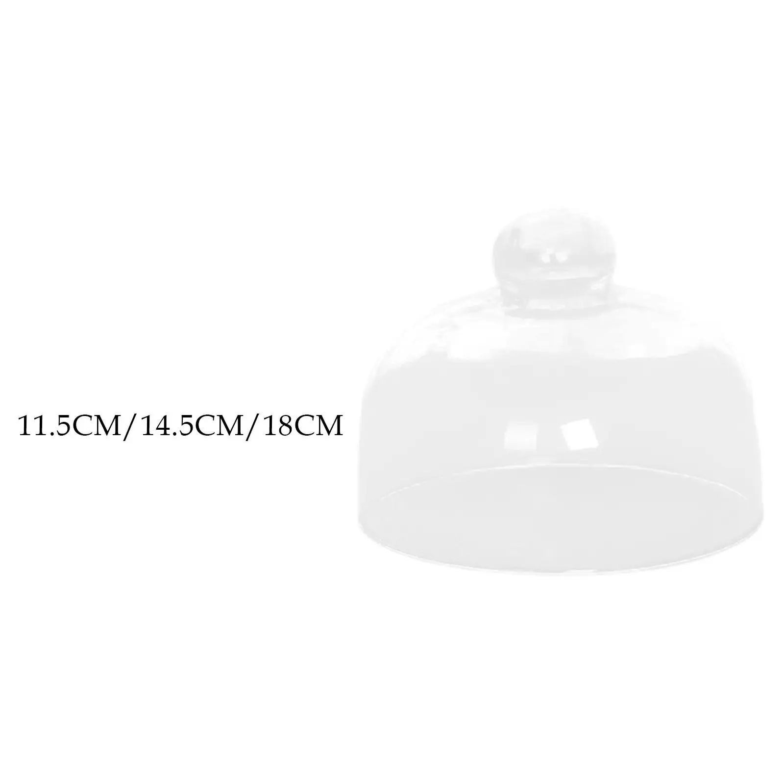 Glass Cake Stand Cover Decorative Serving Dome for Wedding Party Cake Plate