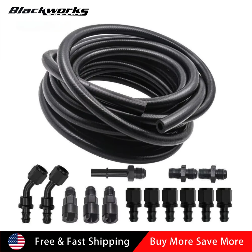 25 pés 3/8 '' LS SWAP kit de linha de injeção de combustível conversão completa encaixe EFI FI