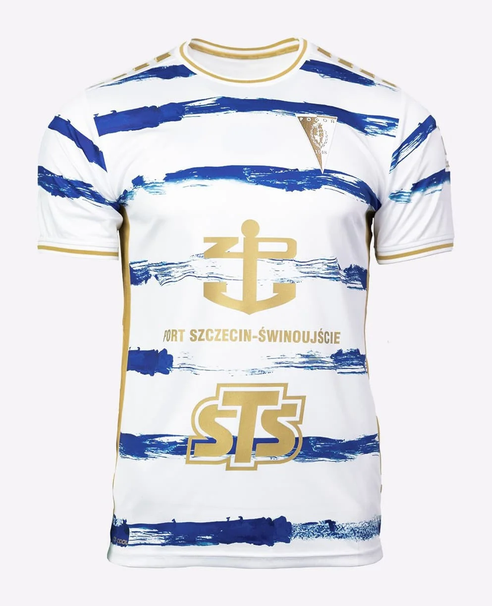 27/26 New Arrivals Poland Pogoń Szczecin Football Jersey Breathable Polish Mens TShirt 3D KID Sports Family Fans Footy Jersey
