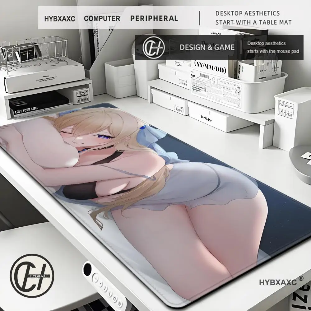 

hottie baddie girl Mouse Pad Gaming Large Non-slip Seamed Edge Laptop Tablet Mat Mini PC Mousepads Mousepad XXL Table Cushion Pl