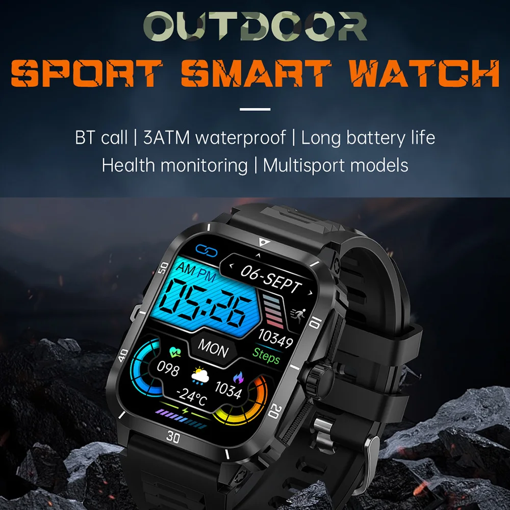 KT71 Smart Watch for Men Women Digital Wrist Watches Bluetooth Call Smartwatches Fitness Bracelet Electronic Wristwatch Clock