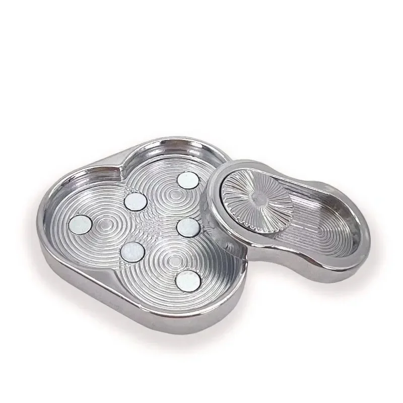 Trójkątny Magnetyczny Slider Fidget EDC Metalowy Przyrząd do Zabawy Palcami, Karta do Wciskania, Zabawka Antystresowa Obrotowa dla Dzieci z Autyzmem i Uspokajająca Lęk