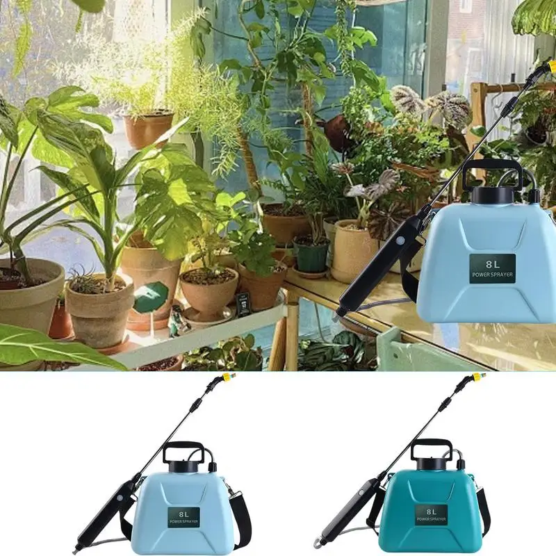 Shoulder Style Electric Sprayer Automatic 8L Garden Plant Mister Irrigation Tool Watering Can With Spray  For Lawn Weeds Patio