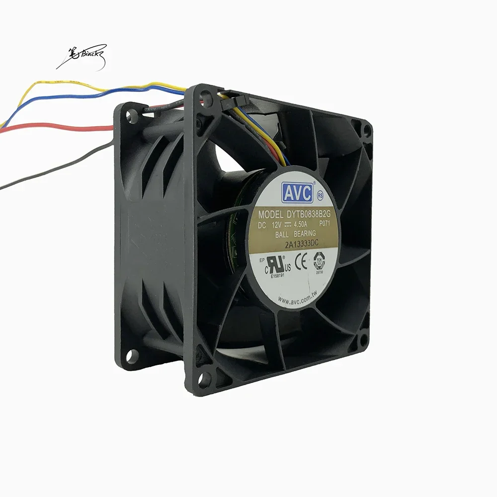 New For AVC DC12V 4.5a 8038 8cm 80*80*38mm high speed violent booster fan DYTB0838B2G