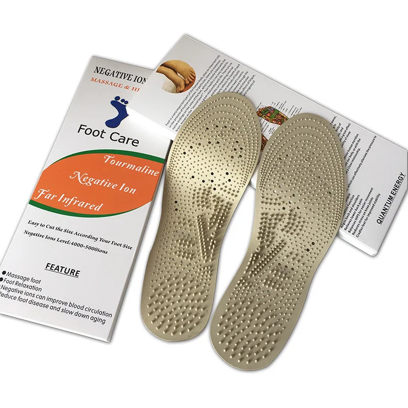 Customized. English Negative Ion Insoles // Silicone Foot Acupoint Anti-Foot Odor Anti-Odor Insoles Factory