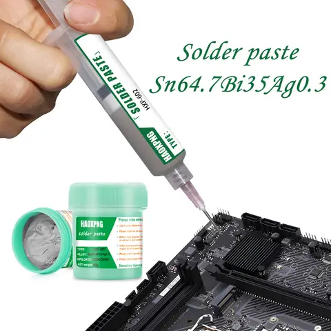 151/217℃ Lead-free Syringe Solder Paste  Flux For Soldering Led Smd Repair Tin Paste